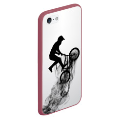 Чехол для iPhone 5/5S матовый Велоспорт BMX Racing - фото 2