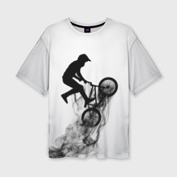 Женская футболка oversize 3D Велоспорт BMX Racing