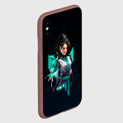 Чехол для iPhone XS Max матовый Сэйдж - фото 2