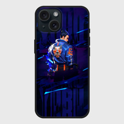 Чехол силиконовый для Apple iPhone 15 матовый Юру