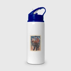 Бутылка для воды с трубочкой Yoru art