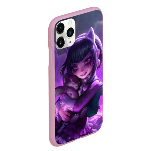 Чехол для iPhone 11 Pro Max матовый Goth Annie League Of Legends, цвет розовый - фото 3