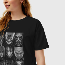 Женская футболка хлопок Oversize Девять титанов из атаки Титанов - фото 2