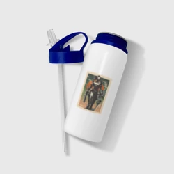 Бутылка для воды с трубочкой Viper Valorant Art - фото 2