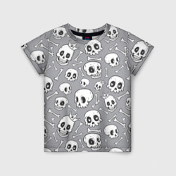 Детская футболка 3D Skulls & bones