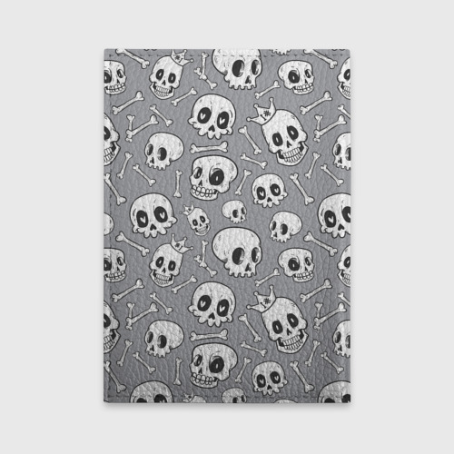 Обложка для автодокументов Skulls & bones, цвет черный - фото 2