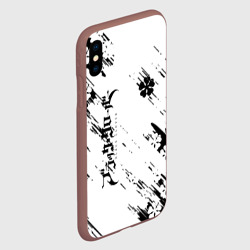 Чехол для iPhone XS Max матовый Чёрный клевер black clover, - фото 2
