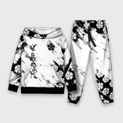 Детский костюм с толстовкой 3D Чёрный клевер black clover,