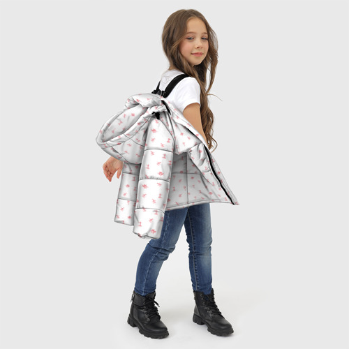 Зимняя куртка для девочек 3D с принтом Зимний спортивный принт, фото #4