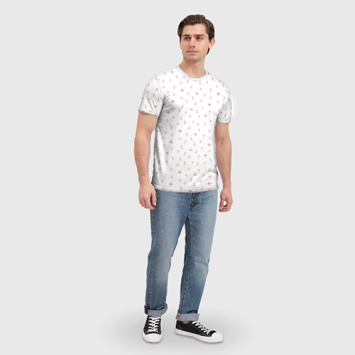 Мужская футболка 3D Зимний спортивный принт, цвет 3D печать - фото 5