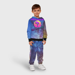 Детский костюм с толстовкой 3D Neon Police. Retrowave - фото 2