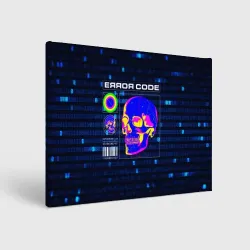 Холст прямоугольный Error code: Hacker Хакер программист
