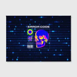 Холст прямоугольный Error code: Hacker Хакер программист - фото 2