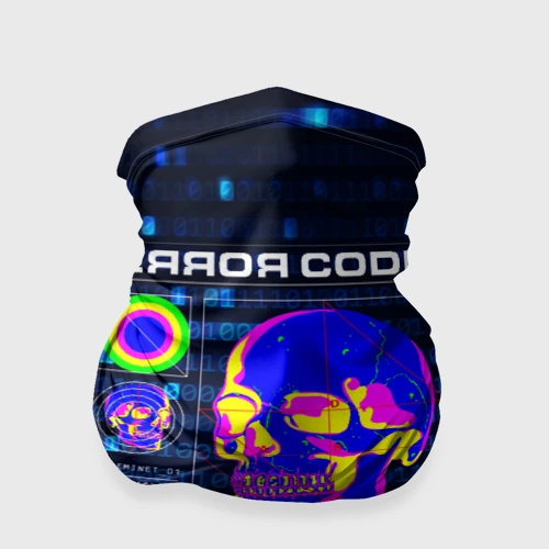 Бандана-труба 3D Error code: Hacker Хакер программист