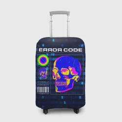 Чехол для чемодана 3D Error code: Hacker Хакер программист