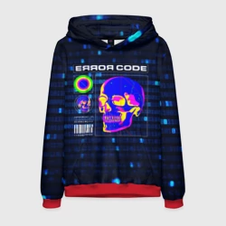 Мужская толстовка 3D Error code: Hacker Хакер программист