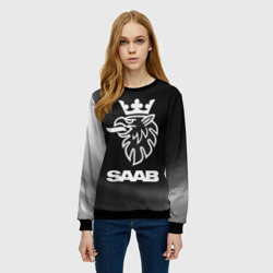 Женский свитшот 3D Saab + Звезды - фото 2