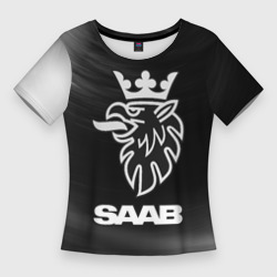 Женская футболка 3D Slim Saab + Звезды