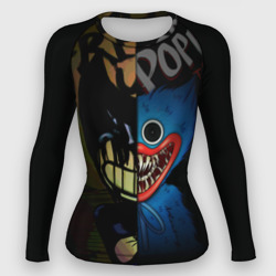 Женский рашгард 3D Poppy Playtime bendy and the Ink machine