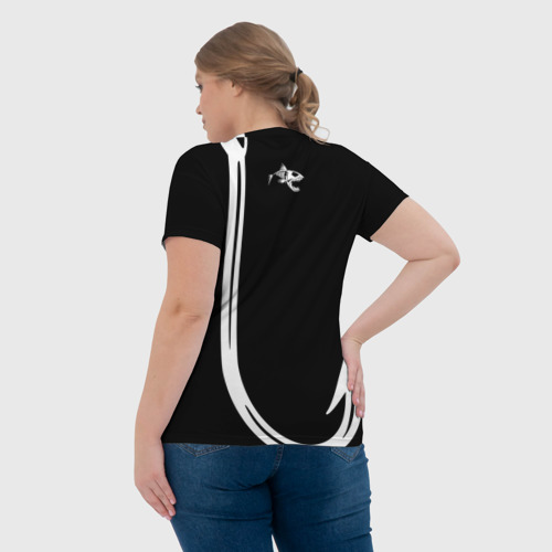 Женская футболка 3D с принтом Ничто так не радует, вид сзади #2
