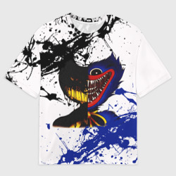 Женская футболка oversize 3D Bendy and the Ink machine Poppy Playtime