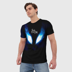 Мужская футболка 3D Демонический взгляд Solo Leveling - фото 2