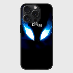 Чехол силиконовый для Apple iPhone 15 Pro матовый Демонический взгляд Solo Leveling