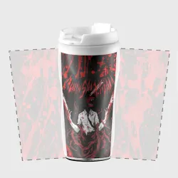 Термокружка-непроливайка Человек бензопила в крови - фото 2