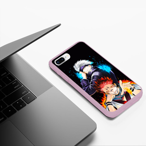 Чехол для iPhone 7Plus/8 Plus матовый с принтом Сукуна и  Сатору Годжо просто великолепны / Магическая битва, фото #5