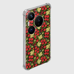 Чехол для Huawei Pura 70 Pro Черешни хохлома - фото 2
