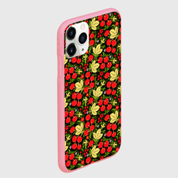 Чехол для iPhone 11 Pro Max матовый Черешни хохлома - фото 2