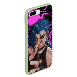 Чехол для iPhone 7Plus/8 Plus матовый Arcane League Of Legends Jinx Паудер - фото 2