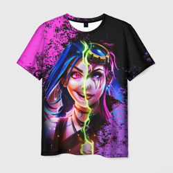 Мужская футболка 3D Arcane League Of Legends Jinx and VI