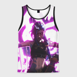 Мужская майка 3D Arcane League Of Legends Jinx neon
