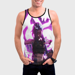 Мужская майка 3D Arcane League Of Legends Jinx neon - фото 2
