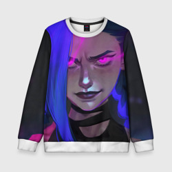 Детский свитшот 3D League Of Legends Arcane Джинкс Jinx Powder