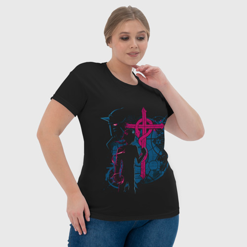 Женская футболка 3D Альфонс и Эдвард, цвет 3D печать - фото 6