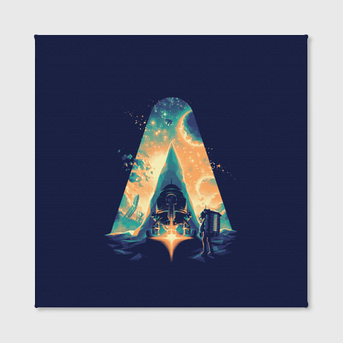 Холст квадратный Astroneer, цвет 3D печать - фото 2