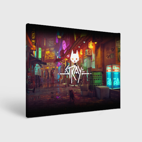 Холст прямоугольный Stray Poster, цвет 3D печать