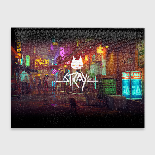 Обложка для студенческого билета Stray Poster, цвет зеленый