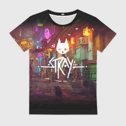 Женская футболка 3D Stray Poster
