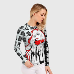 Женский рашгард 3D Zero Two с чупачупсом на Иероглифах Любимый во Франксе - фото 2