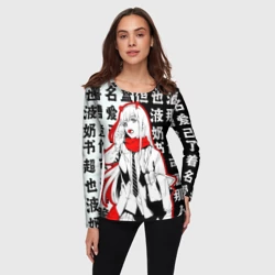 Женский лонгслив 3D Zero Two с чупачупсом на Иероглифах Любимый во Франксе - фото 2