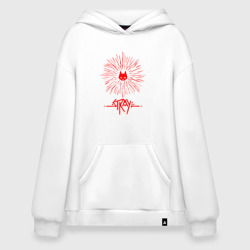 Худи SuperOversize хлопок Stray red logo