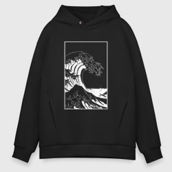 Мужское худи Oversize хлопок Japan waves Японская волна