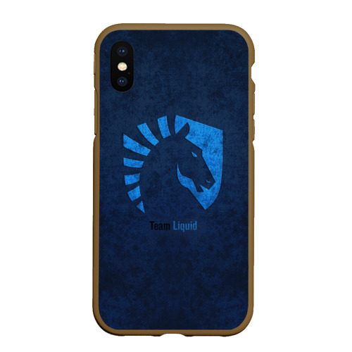 Чехол для iPhone XS Max матовый Команда Team Liquid, цвет коричневый