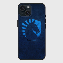 Чехол силиконовый для Apple iPhone 15 матовый Команда Team Liquid