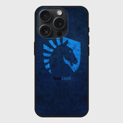 Чехол силиконовый для Apple iPhone 15 Pro матовый Команда Team Liquid