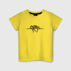 Детская футболка хлопок Stray Logo +спина