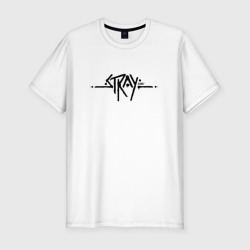 Мужская футболка хлопок Slim Stray Logo +спина